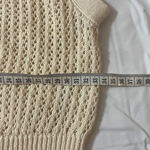 Willow & Wind. Short knitted blouse in beige color size M. Made in China. - Picture 6 of 9